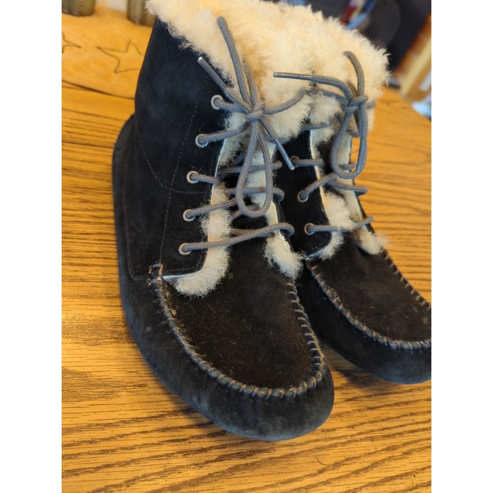 Ugg Womens Size 7 Black Chickree Boots - Picture 6 of 9